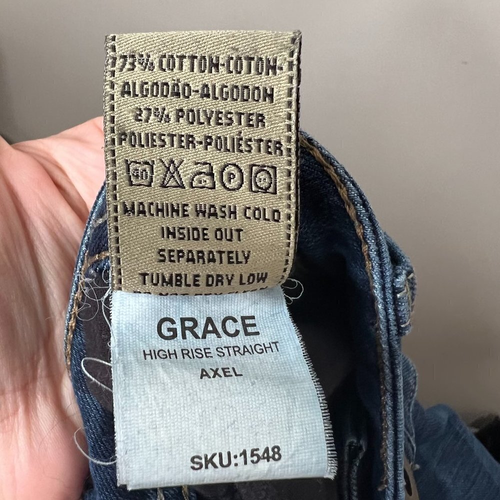DL1961 Grace High Rise Straight Jeans, Sz 30, Excellent Used Condition - Picture 9 of 10